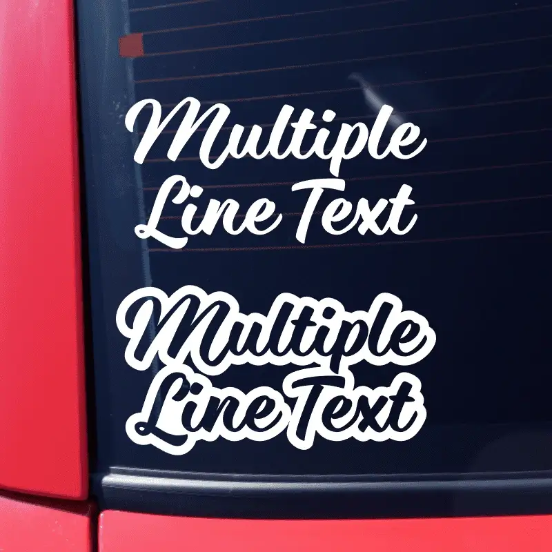 Custom Text Decal