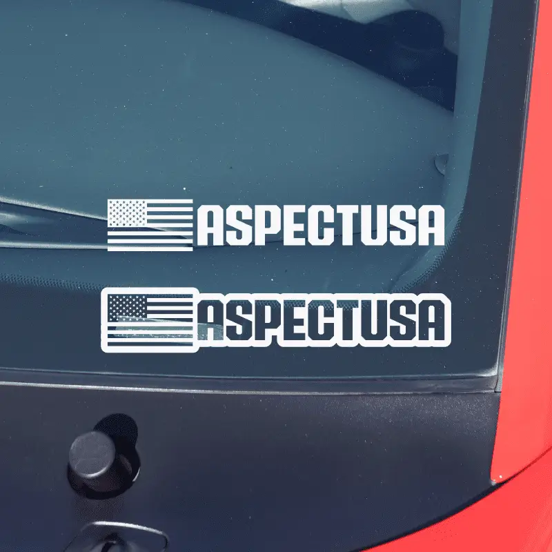 USA Flag Name Decal