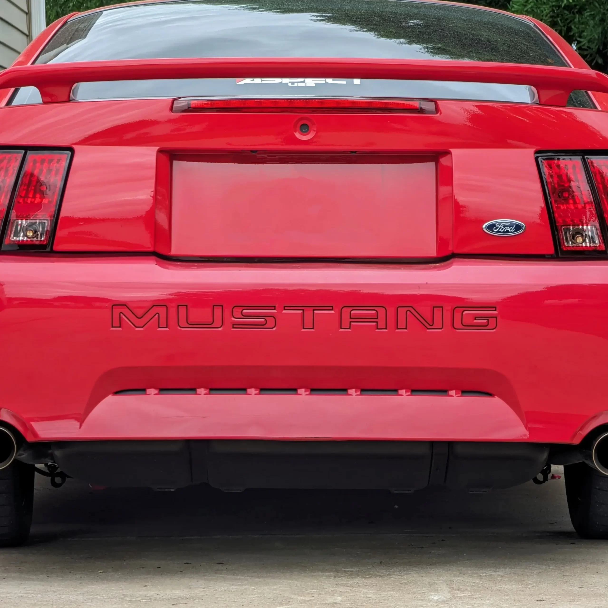 99 04 ford mustang bumper letters insert accent decals 3