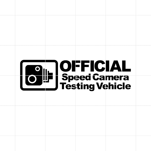 official speed camera testing vehicledecal