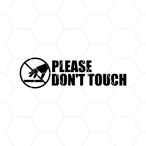 please dont touch v2 decal