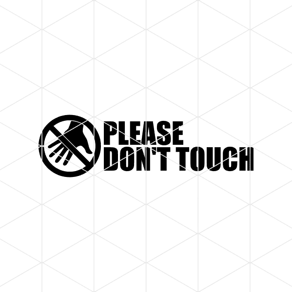 please dont touch v3 decal